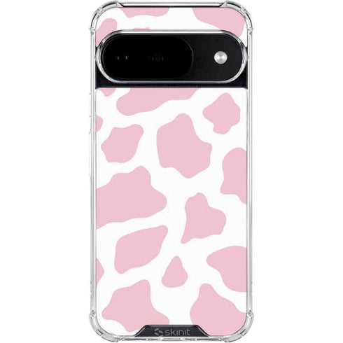 Pink Cow Print Google Pixel 10 Clear Case